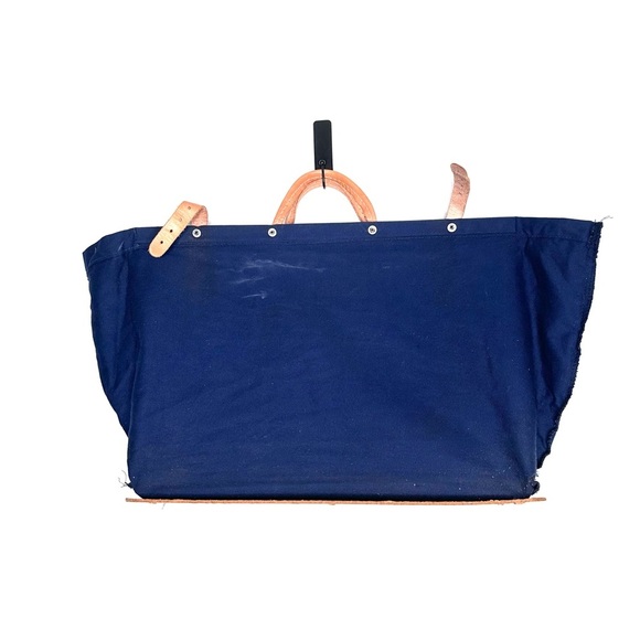 Royal Viking Line Cruise Line Large Canvas Leather Tote Travel Bag - Picture 16 of 16